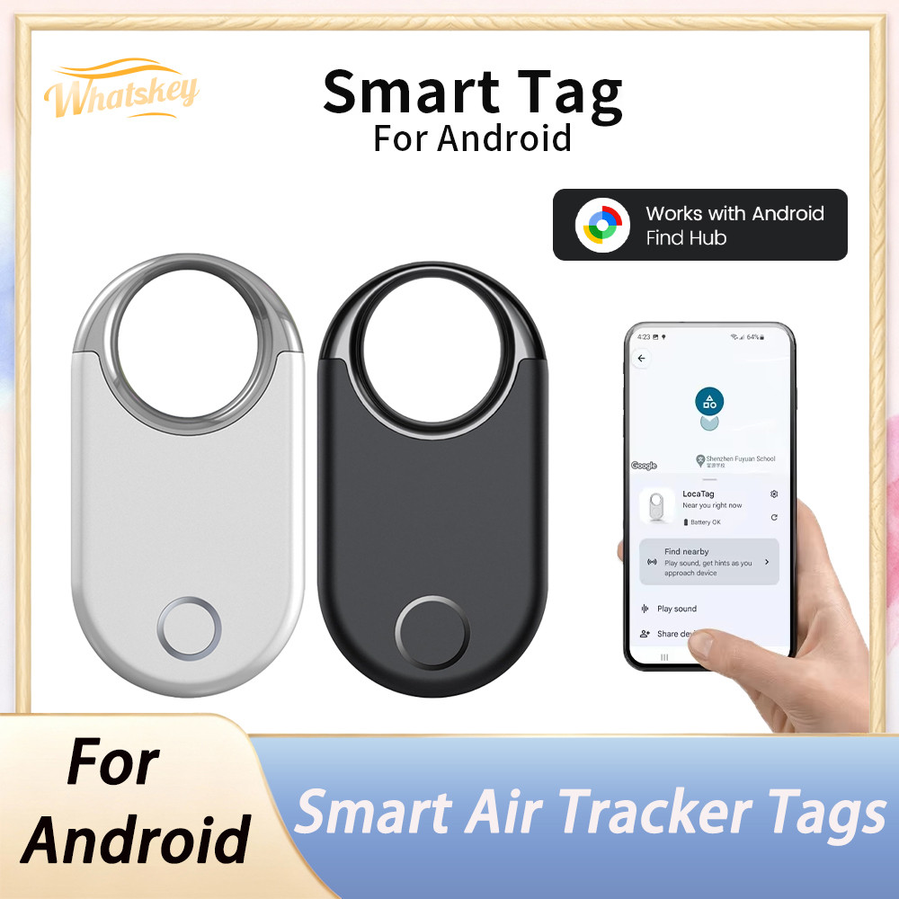 Bluetooth GPS Tracker, Smart Tag Tracking Device, Item Finder for Keys, Wallet, Luggage, Pets, Works