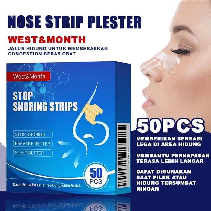 TERLARIS 50pcs Nasal Strips Breathe Right Extra Strength Nasal Strips Stop Snoring Strips Plester