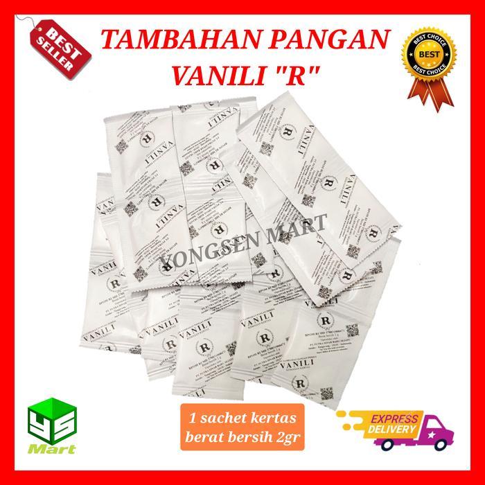 TERMURAH ( 1 pcs ) Vanili R , vanili bubuk R , Tambahan pangan sachet kertas 2gr