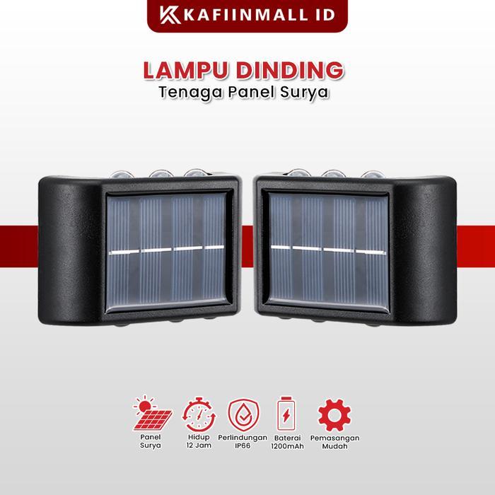 2PCS Lampu Dinding Outdoor-Lampu Taman Outdoor Tenaga Surya-Anti Air Lampu Taman Tenaga Surya COB
