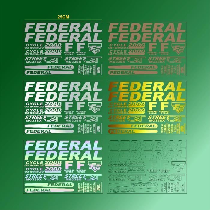 Cutting Sticker Sepeda Federal Street Cat Mg33Sx Stiker Bike Streetcat Mg 33 Sx 1Set