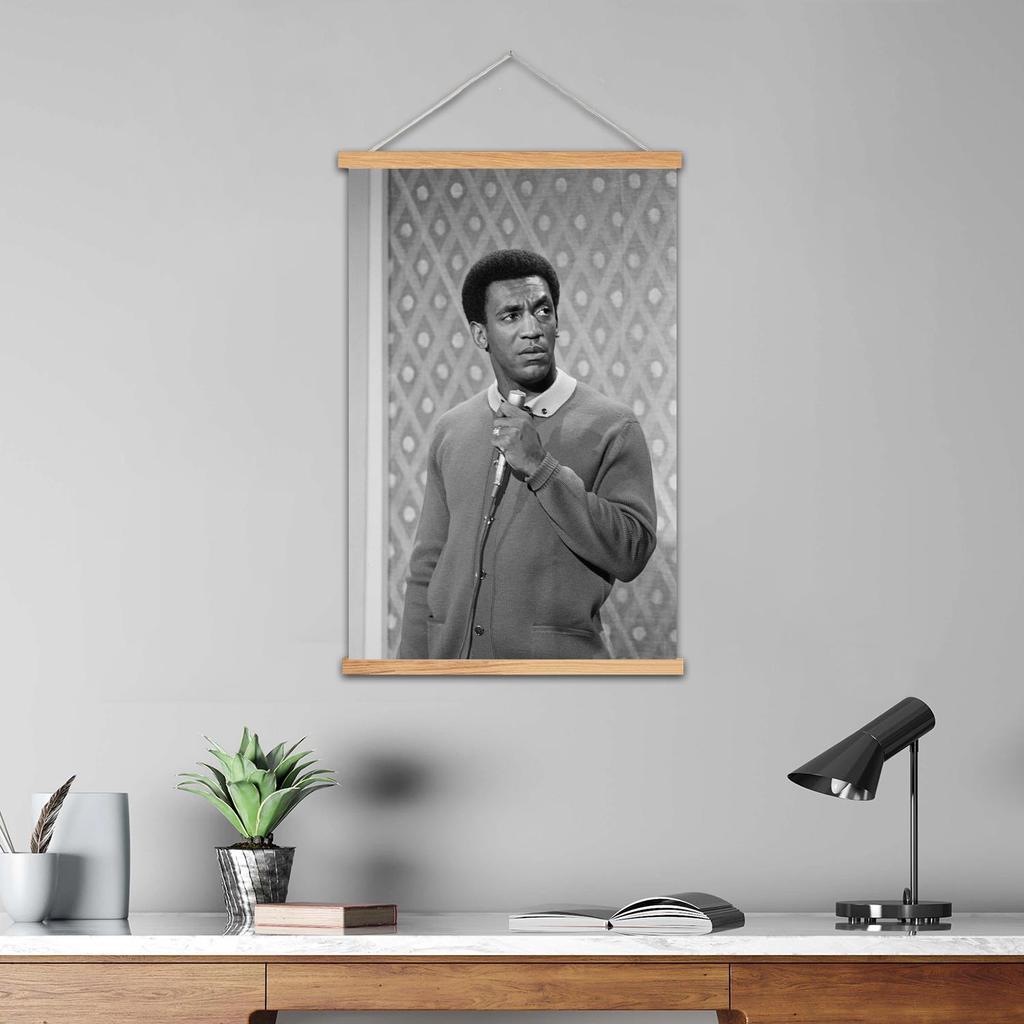 Bill Cosby Framed Wall Painting Canvas Art Poster and Wall Art, Modern Family Bedroom Decor,