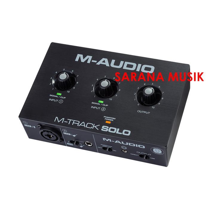 PROMO M-AUDIO M TRACK SOLO MTRACK AUDIO INTERFACE SOUNDCARD M TRACK ORIGINAL