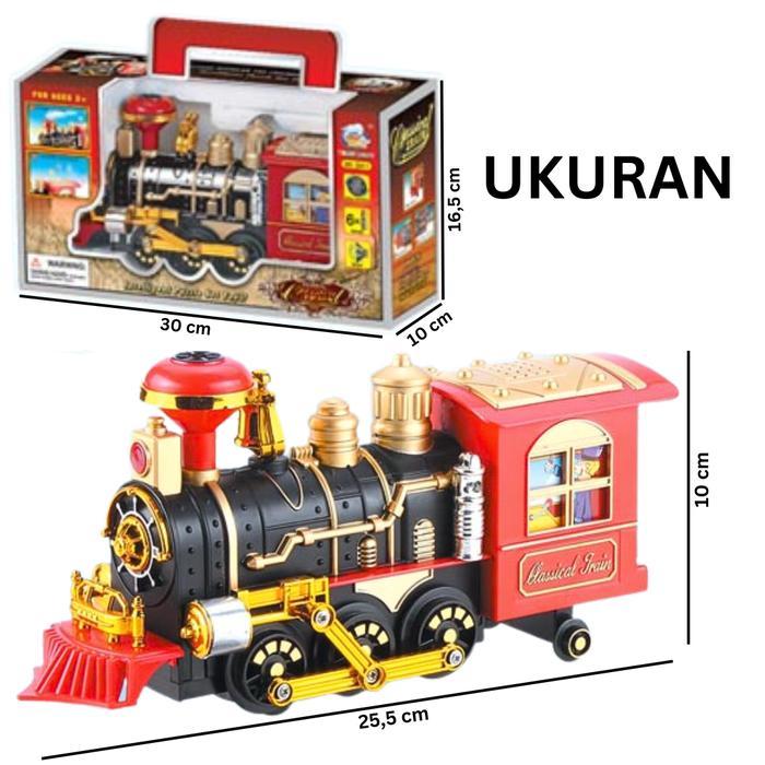 2411 Classic Train With Light + Sound / Classic Train / Mainan Kereta Baterai