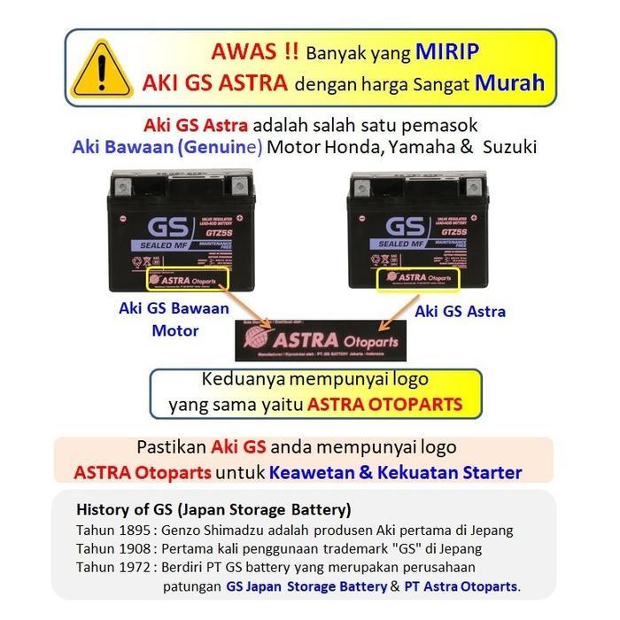 Ready AKI TIGER 2000, NOUVO, SCORPIO, TIGER REVO GS GM7B-4B AKI BASAH ORIGINAL ASTRA