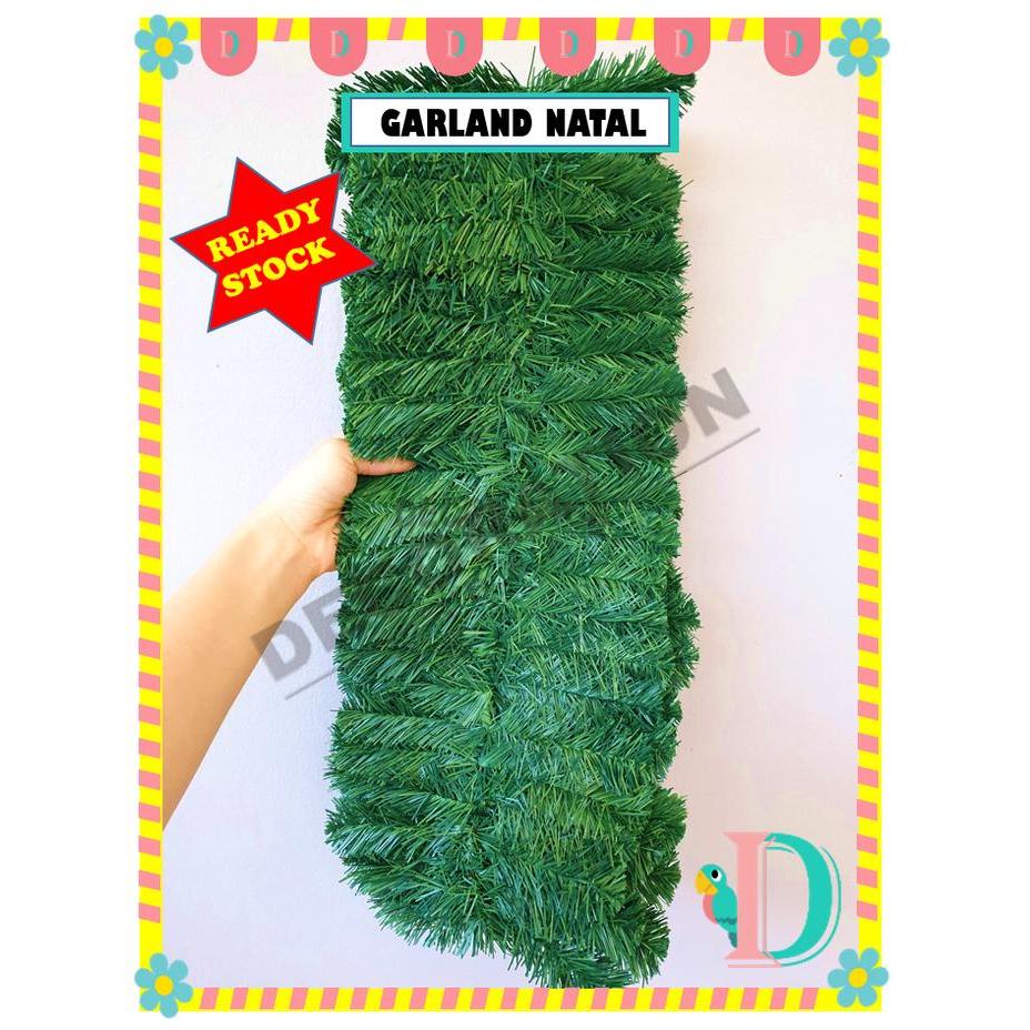 SALE Garland Natal Hijau / Aksesoris Pohon Natal ORIGINAL