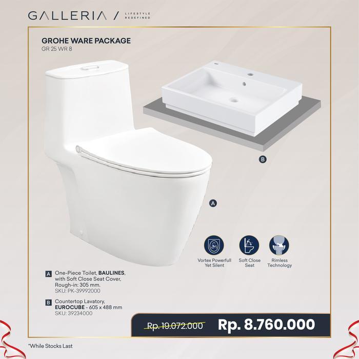 Grohe Ware Package / Grohe Paket Kloset dan Wastafel