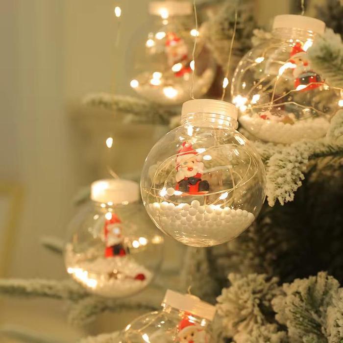 Lampu Tirai Bola Natal Led Ball Curtain Light Lampu Dekorasi Pohon Natal Lampu Hias Bola Natal Led