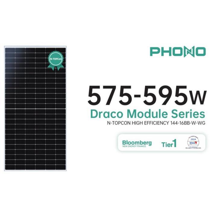 PHONO SOLAR NTOPCON BIFACIAL 595 WP / Solar Panel BIFACIAL NTOPCON 595 WP SNI KHUSUS KURIR LUAR