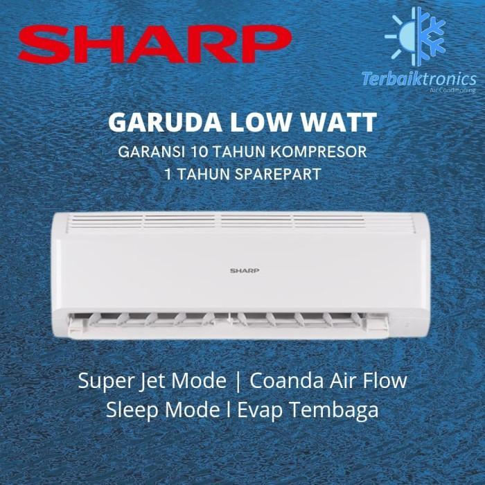 AC SHARP 1 PK l AC Garuda Series l Daya Rendah l Hemat Listrik l Low Watt - AHA9BEY