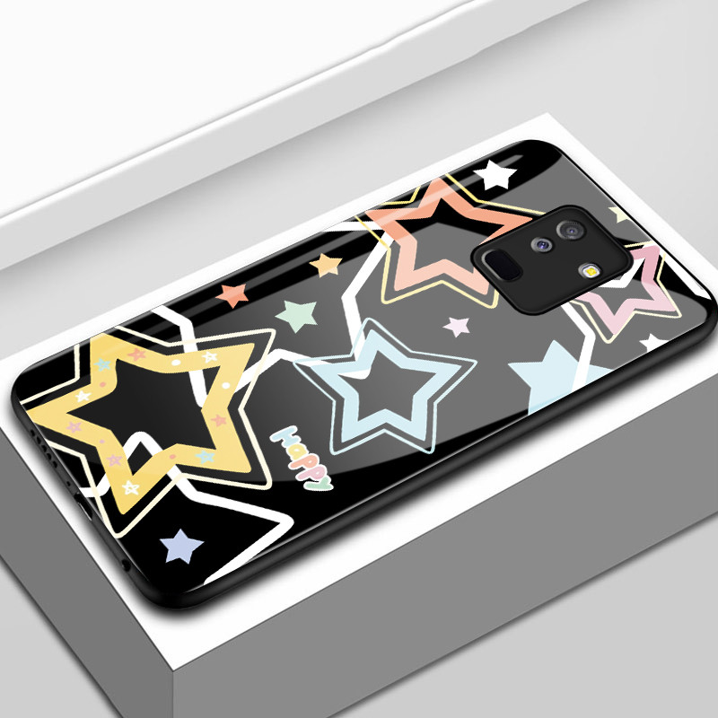 Casing Hp Untuk Samsung A6+ 2018 J8 2018 J6 Plus 2018 J6 Prime Case Casing pola bintang berwarna‑war