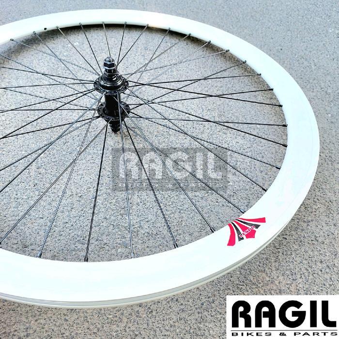 Bebas Ongkir WHEELSET SEPEDA 700C LESPO 4 CM VELG RIM RIMS HUB FREEHUB JARI JARI FIXIE BALAP ROAD