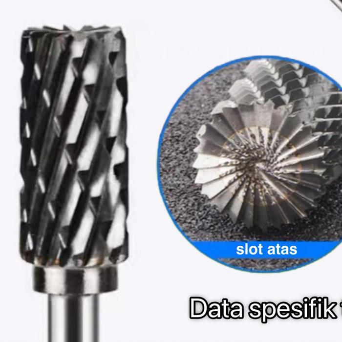 6X10X100Mm Mata Bor Mata Tuner Mata Cuner Rotary Burr Dua Arah