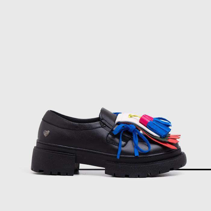 Adorableprojects - Abriana Oxford Genuine Leather Black