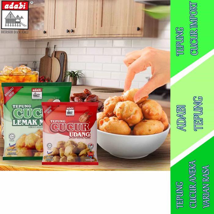 Tepung Cucur Aneka Varian Rasa - Adabi - Tepung Cucur Santan - 130gr
