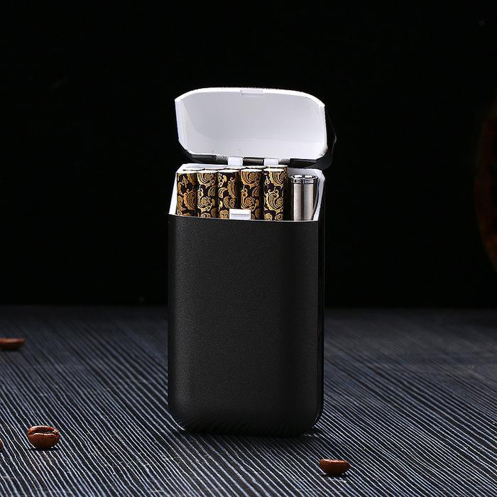 HengDa HD606 Kotak Rokok Semua Ukuran Model Keren Dengan Korek Bara Cas USB