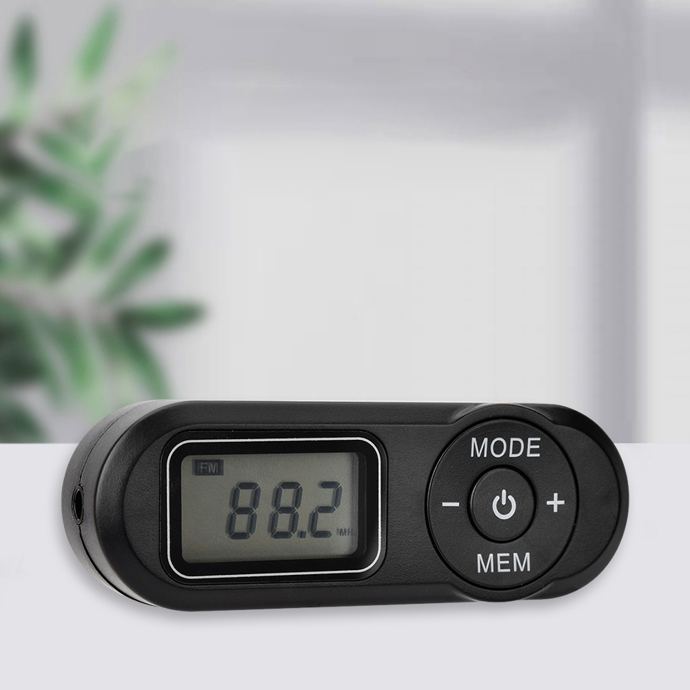 LCD Digital Display Pocket Mini Radio FM Player Receiver Mini Radio LCD Digital Display Retro