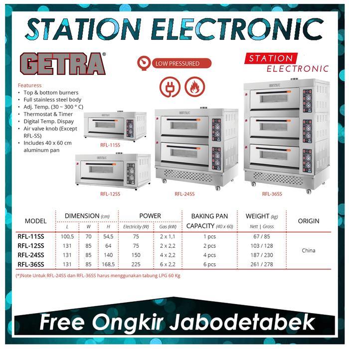 Getra Gas Baking Oven RFL-12SS Oven Gas Pemanggang Roti