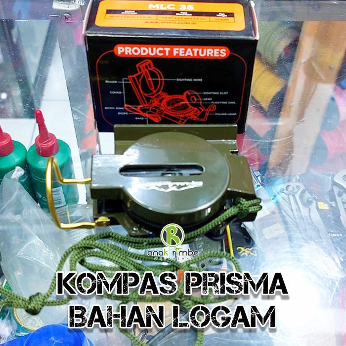 SPORTY KOMPAS PRISMA BAHAN METAL free tali gantung Kompas Bidik