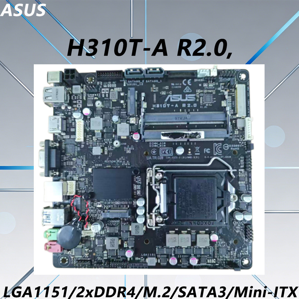 ASUS H310TA R2.0 H310 ITX Motherboard CPU Support 89th Gen i39100 i59400 i58400 i59400F i38100 Ram