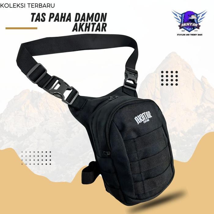 Tas Paha Pria Tactical Wateroof Kecil Tas Selempang Paha Akhtar Damon