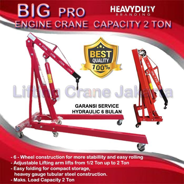 Engine Crane Shop Crane Dongkrak Mesin Capacity 2 Ton