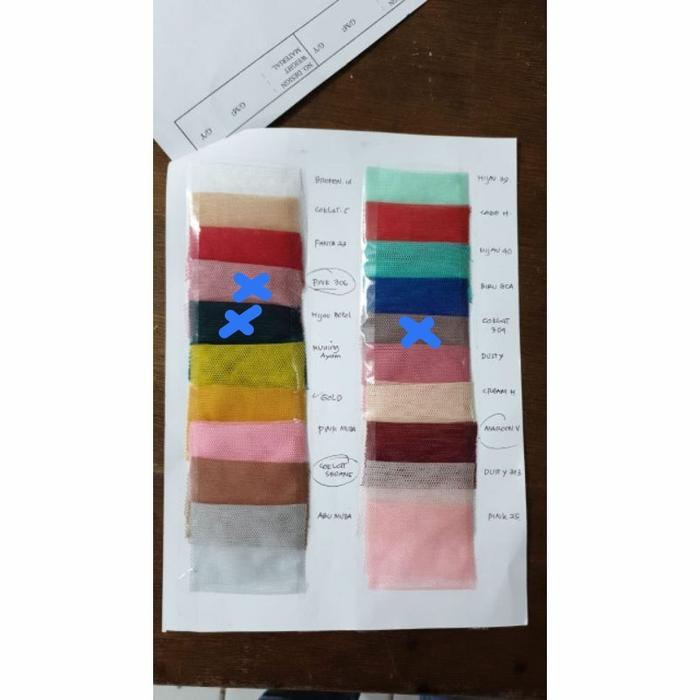 "New" kain tile/kain soft tile/tila/tule/bahan tile/bungkus hampers