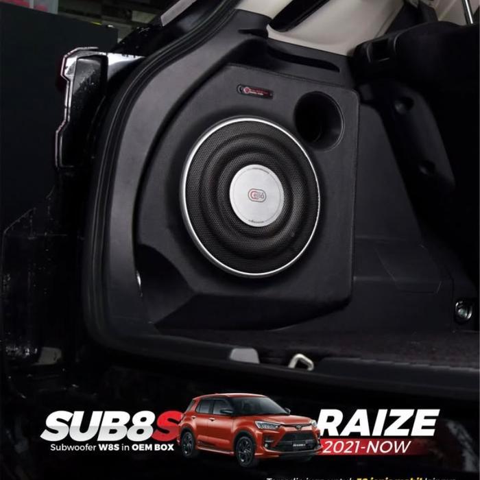 subwoofer Cello W8S Toyota RAIZE , INNOVA , FORTUNER , Rocky , HRV - Honda HRV 2022