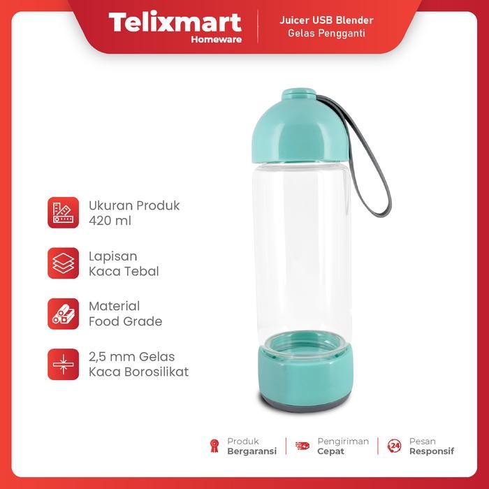 Extra Set Gelas & Cup USB Blender Portable KONKA KJ-60U2