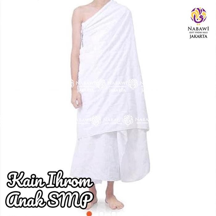 hm4x Kain Ihram Anak Smp Baju Ihrom Anak Laki-Laki Manasik Haji Dan Umroh Nabawi Surabaya