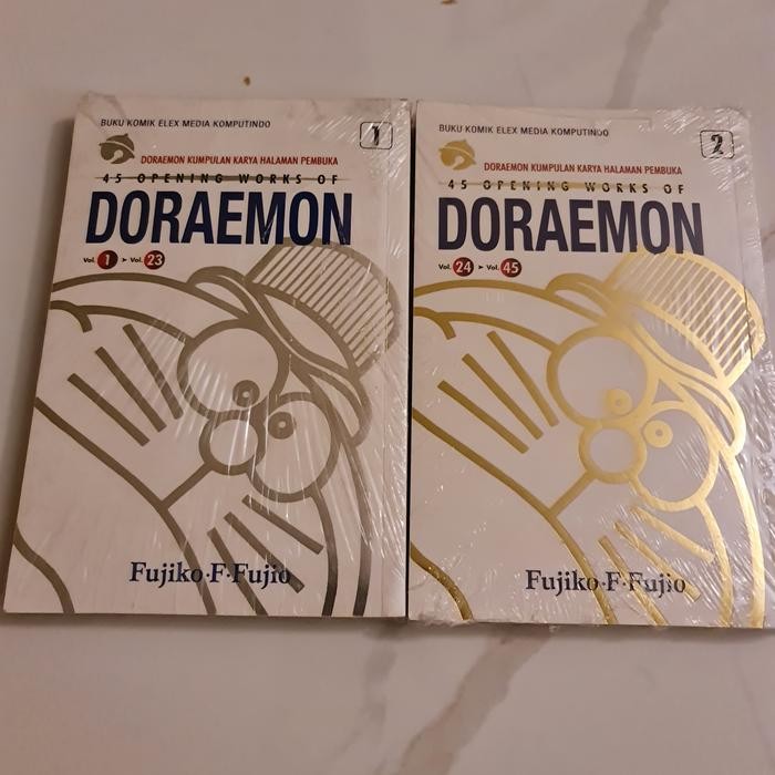 Komik 45 Opening Works Of Doraemon Vol 1 Dan 2 Segel Ori Limited