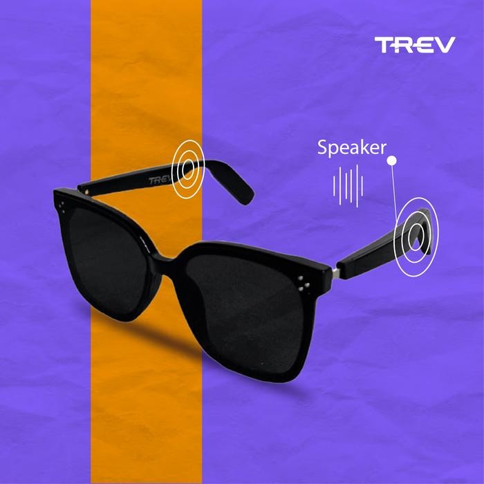 Trev Smart Glass Bluetooth Headset Kacamata Multifungsi / Kacamata Musik / Kacamata Bluetooth /