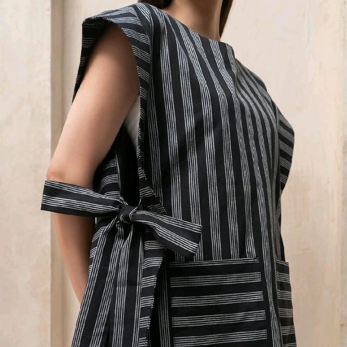 Atasan Vest Lurik Wanita Audrey / Vest Batik / Vest Batik Kerja Wanita best seller