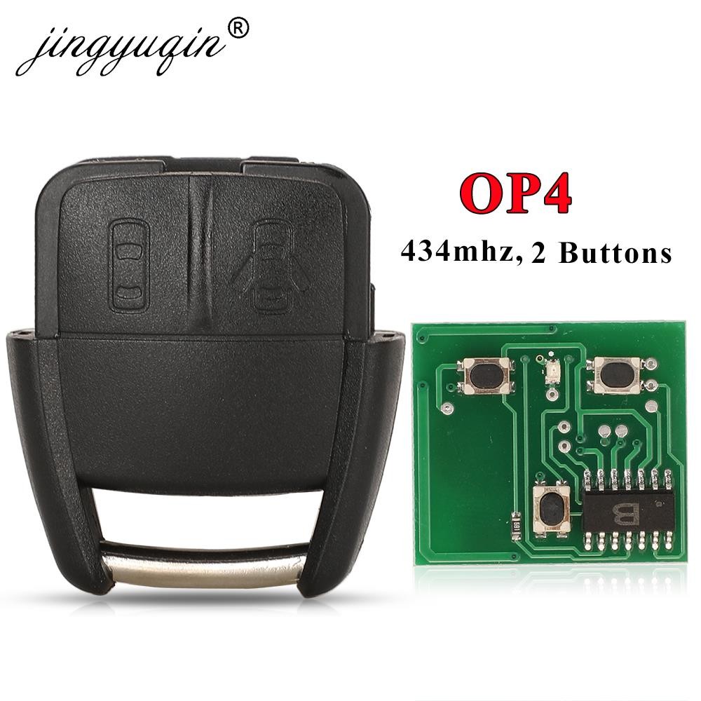 jingyuqin OP4 434MHZ Remote Control Car Key For Opel Astra Chevrolet Viva Vectra 2002 2003 2004 2005