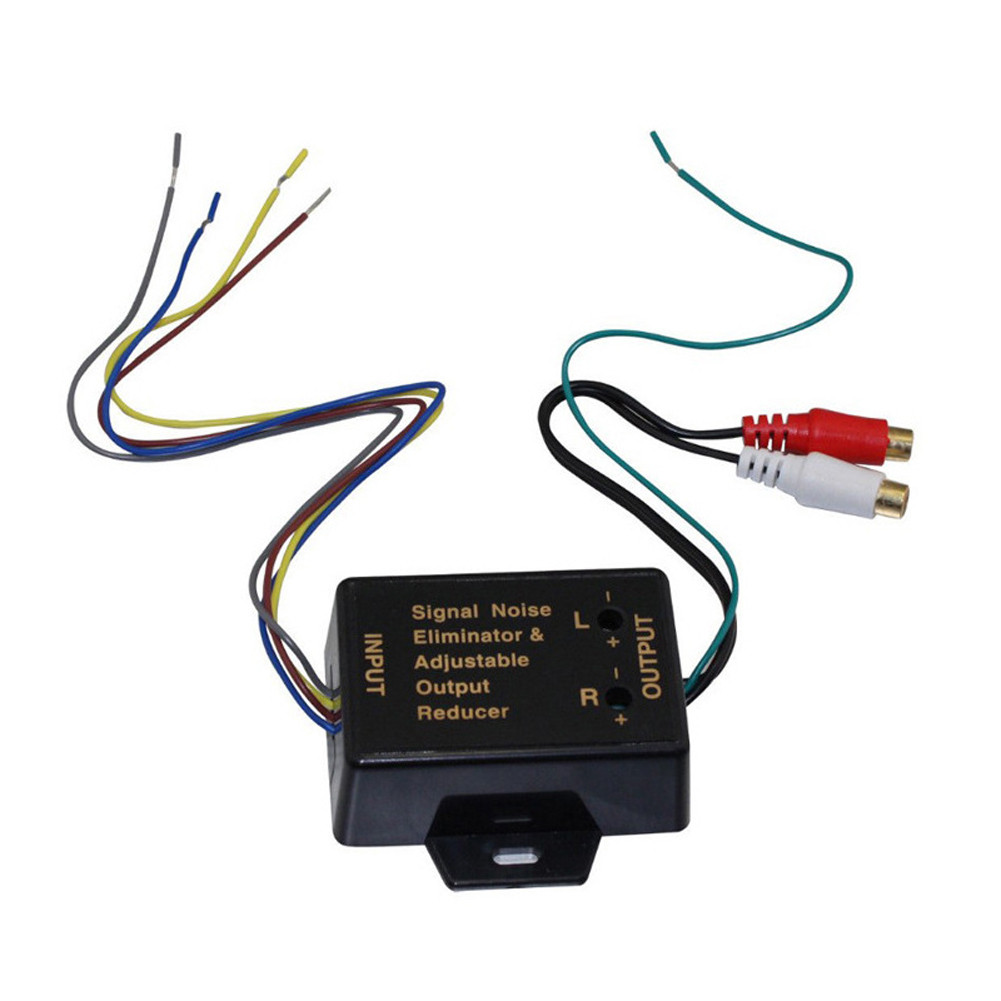 Car Audio RCA Converter 2 Way HI/LOW Level Converter 12-24V High Level To Low Level Converter 40W Ca