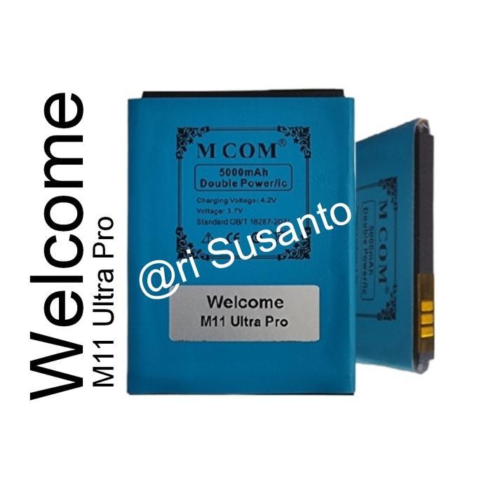 BATERAI MCOM FOR WELCOME M11 ULTRA PRO DOUBLE POWER 5000MAH