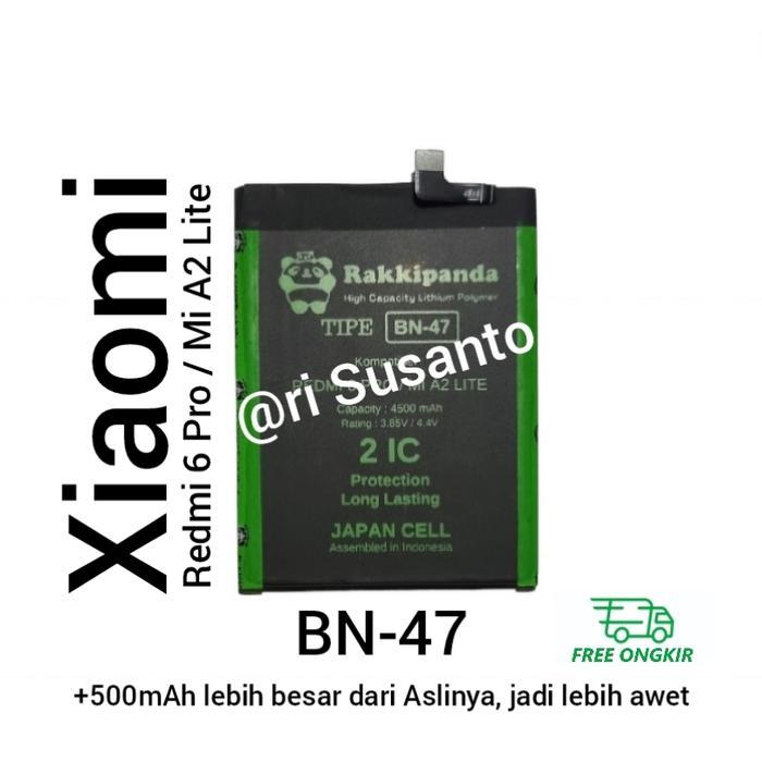 BATERAI RAKKIPANDA BN47 FOR XIAOMI REDMI 6 PRO / REDMI MI A2 LITE