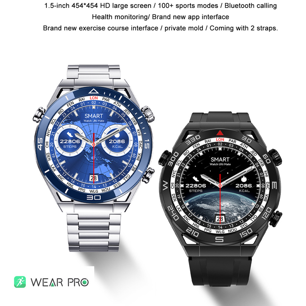 Promotion DTNO.1 DT Ultra Mate Smart Watch Men Wristwatch Bluetooth Call Compass GPS Route Tracking 