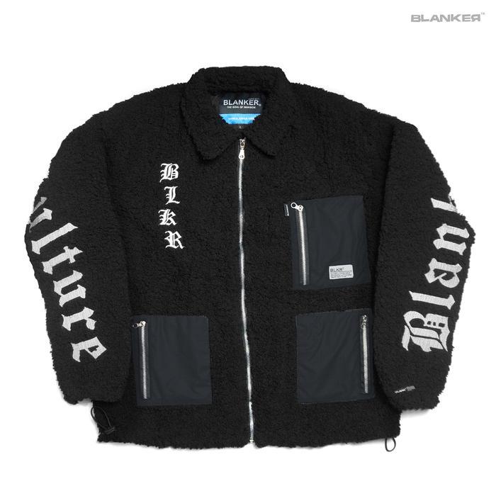 Blanker Sherpa Jacket Black / Triple Pocket / Become Culture