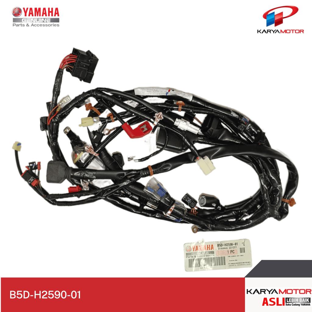 Yamaha Kabel Bodi Type Standar WIRE HARNESS ASSY (B5D1) Yamaha Freego - B5D-H2590-01 Original YGP