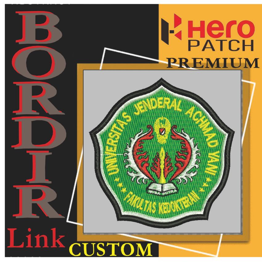 HP-451 PATCH BORDIR LOGO/EMBLEM LOGO UNJANI UNIVERSITAS ACHMAD YANI FK KEDOKTERAN