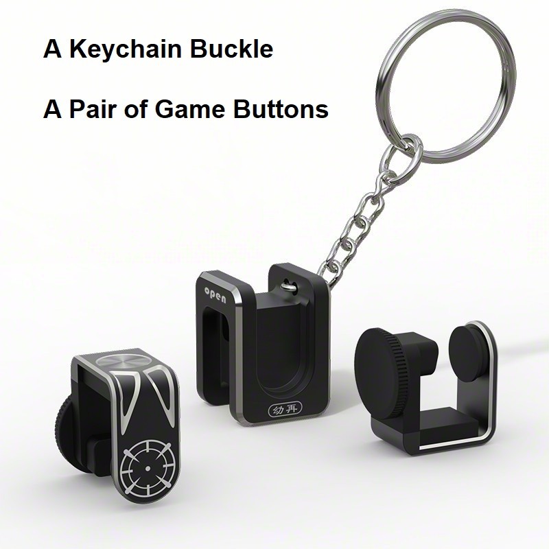 Gt01 Yz08 Alloy Metal Touch Mobile Phone Game Control Fire Button Trigger Keychain No Lag Silicone