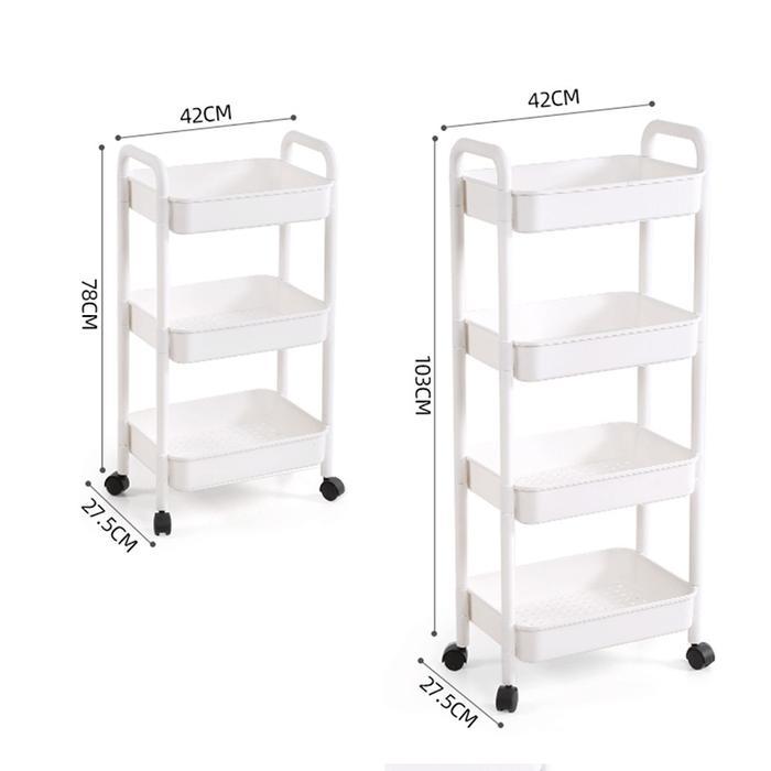 Rak Dorong 4 Susun Roda Serbaguna / Rak Dorong 3 Susun Roda Serbaguna