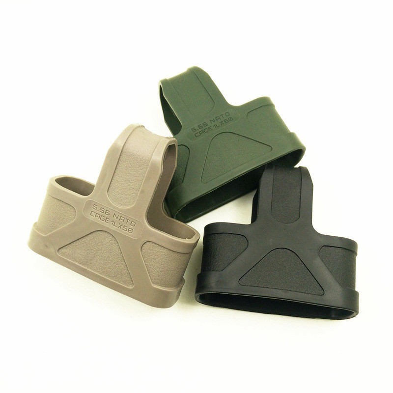 5.56 Rubber Cage Loops Fast Mag & 1pcs 5.56 Magazine Pouch For Airsoft M4/M16 Magazine Assist