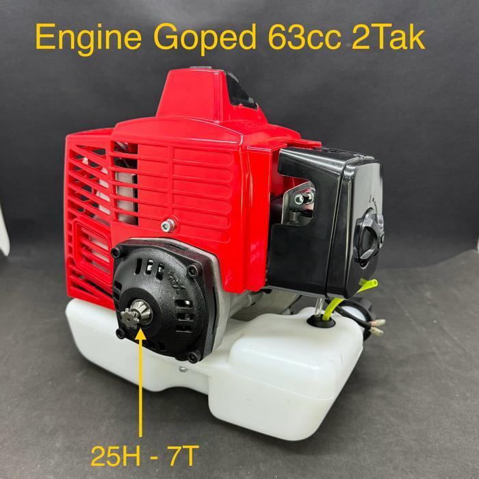 ENGINE / MESIN 2TAK 63CC GOPED - SCOOTER