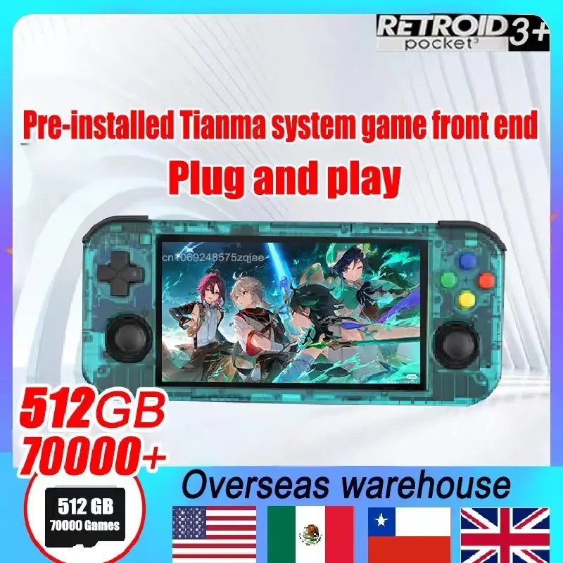 Retroid Pocket 3 Plus Handheld Retro Game Retroid Pocket 3+ Android