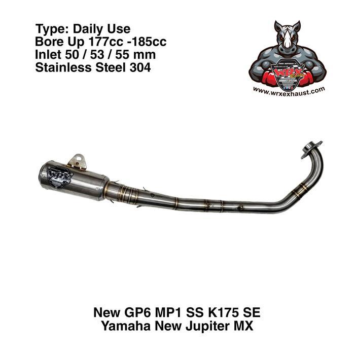 DISKON Knalpot WRX New GP6 SS K175 SE New Jupiter MX READY STOCK