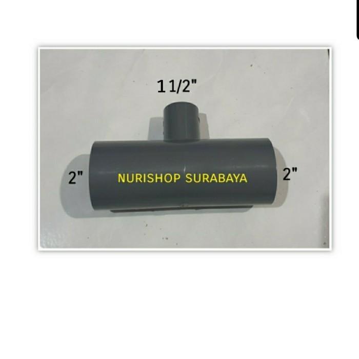 Reducer Tee Pvc 2" X 1 1/2"/ Tee Reducer/ Tee Sok 2 X 1 1/2 Aw Rucika