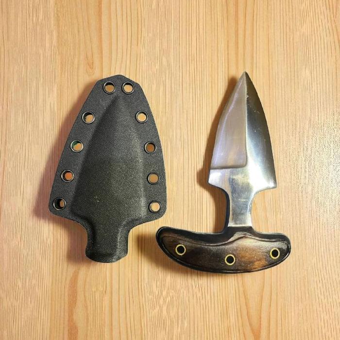 Push dagger custom Heavy Duty baja SUP9 tactical knives knife mirror polish sheath Kydex Handle Kayu