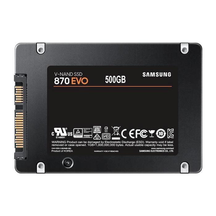 0k2n- Ssd Samsung Evo 870 500Gb Sata 2.5" V Nand-Ssd Internal Samsung Evo870